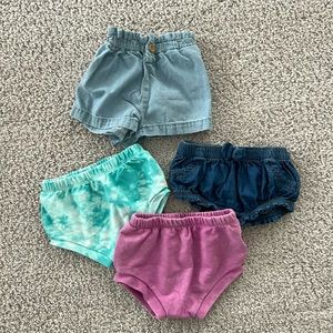 Baby girls’ shorts/bloomers bundle